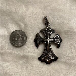 Silver toned Cross Pendant